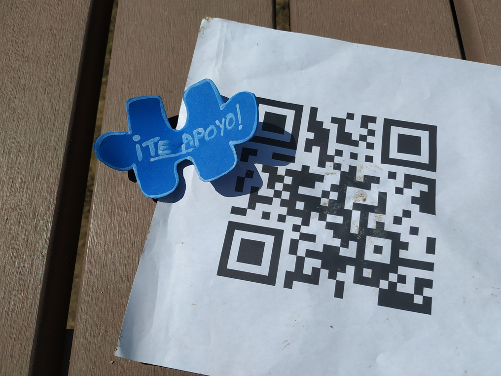 Código QR con quiz por el día del autismo.