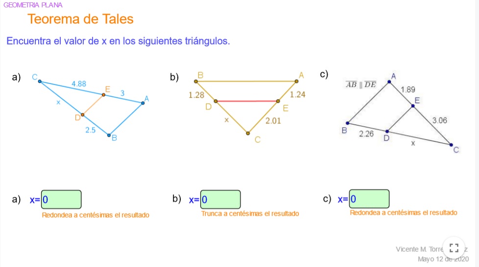 Imagen de Teorema de Tales: Práctica 1