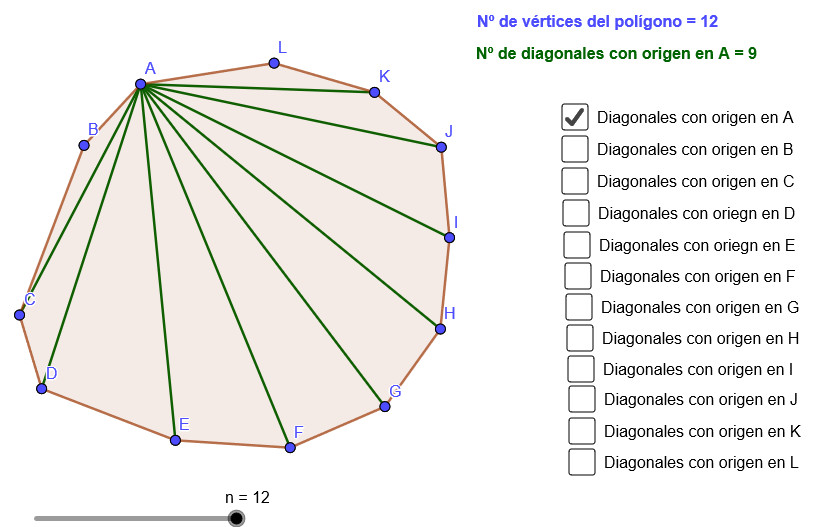 Imagen de Número de diagonales de un polígono