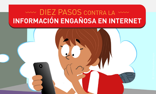 Imagen de Campaña Diez pasos contra la información engañosa en Internet
