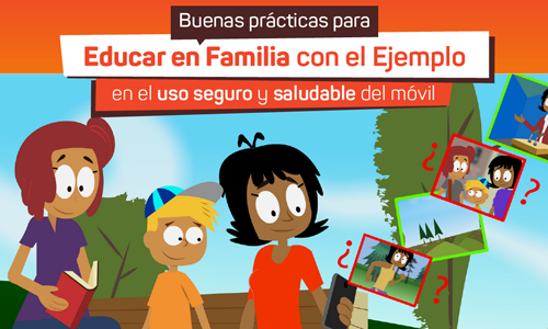 Imagen de Campaña Educar en familia con el ejemplo para el buen uso del móvil