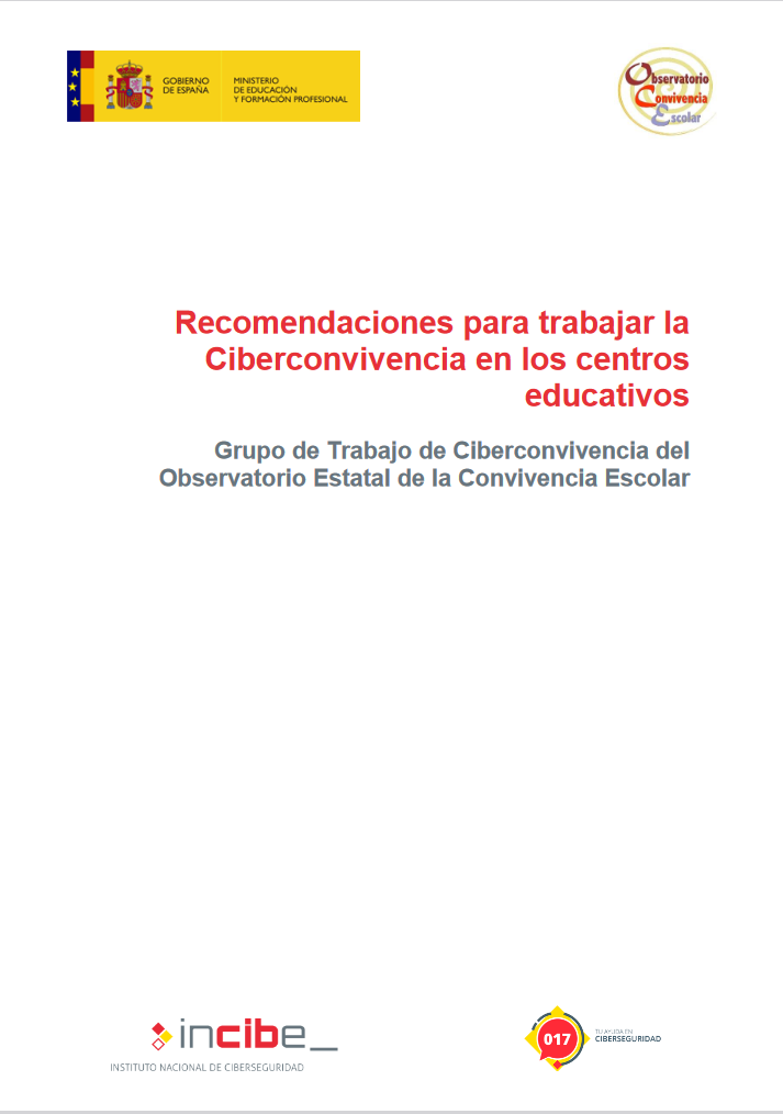 Imagen de Recomendaciones para trabajar la ciberconvivencia en los centros educativos