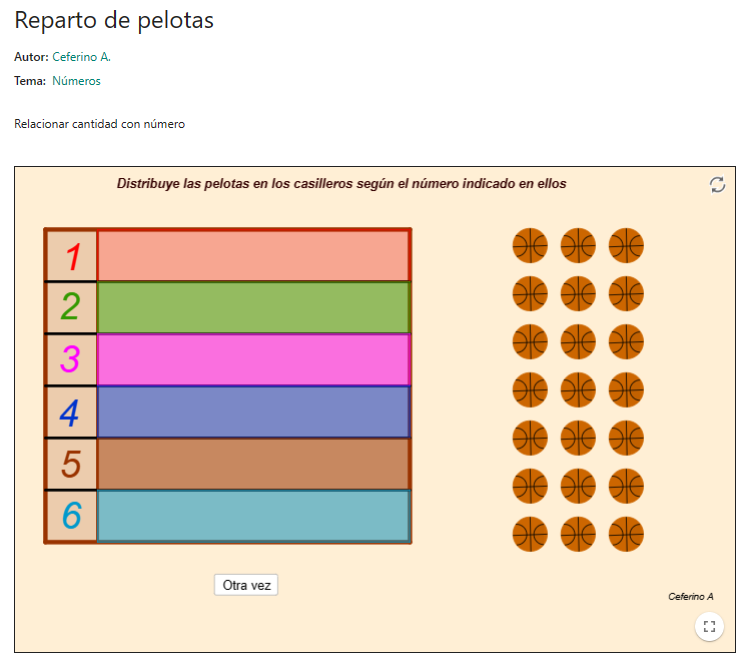 Imagen de Reparto de pelotas