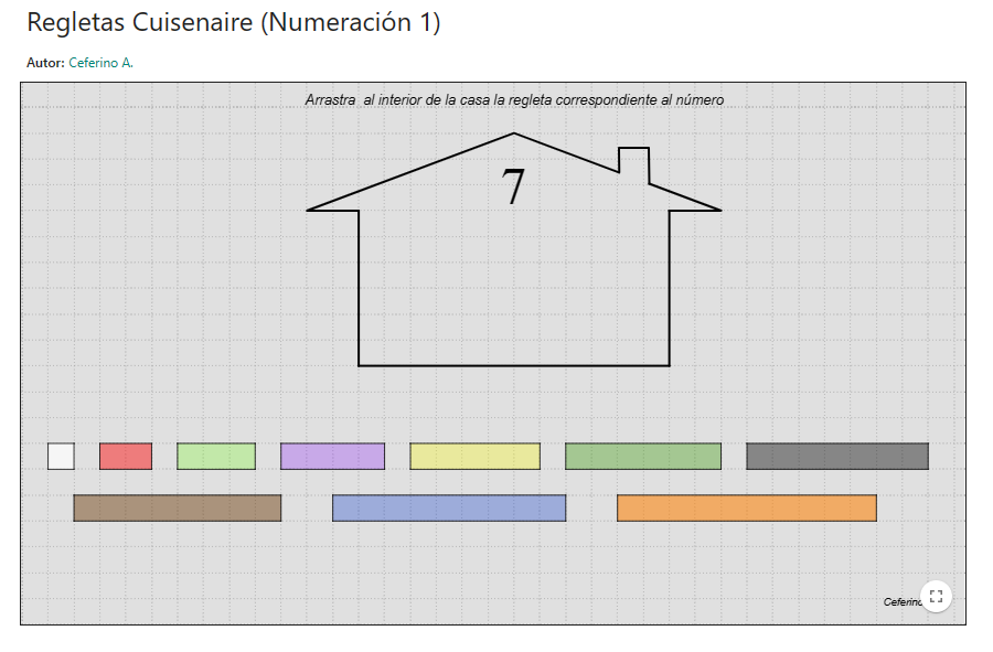 Imagen de Regletas Cuisenaire (Numeración 1)