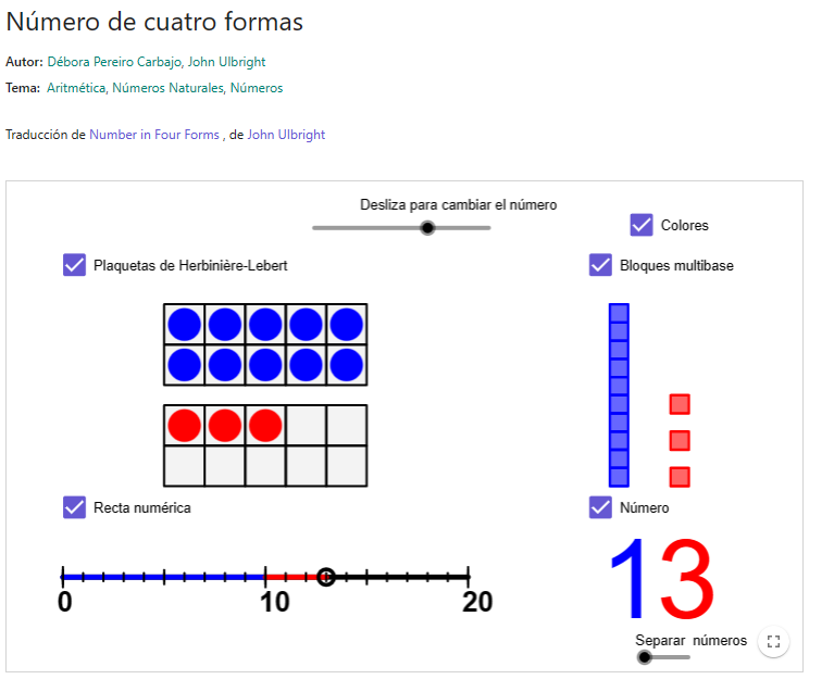 Imagen de Número de cuatro formas