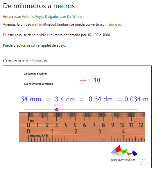 Imagen de De milímetros a metros
