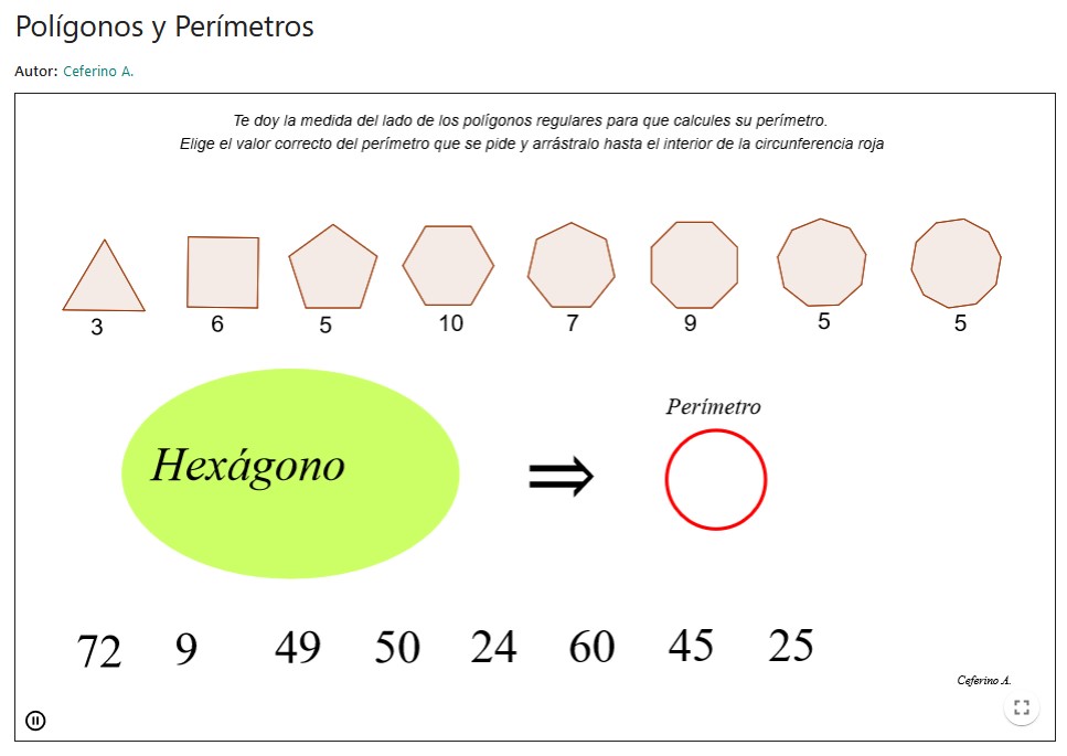Imagen de Polígonos y Perímetros