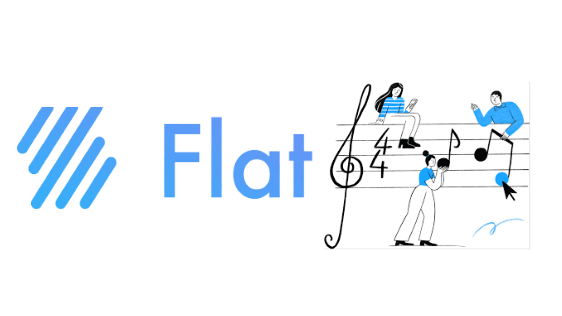 Logo del editor de partituras Flat