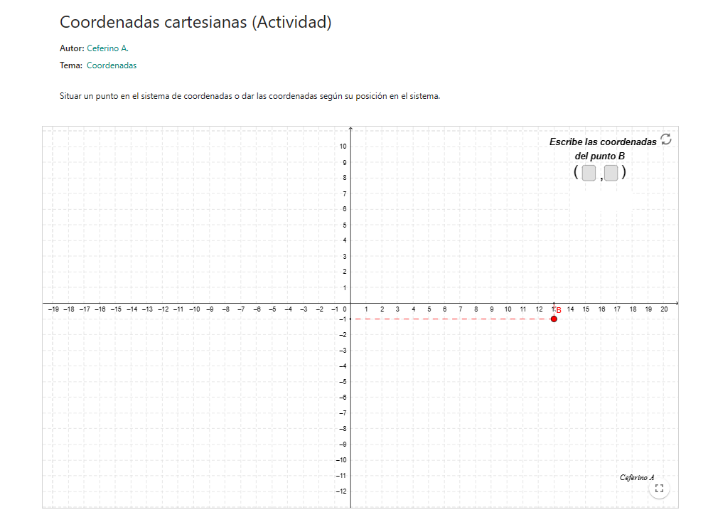 Imagen de Coordenadas cartesianas (Actividad)