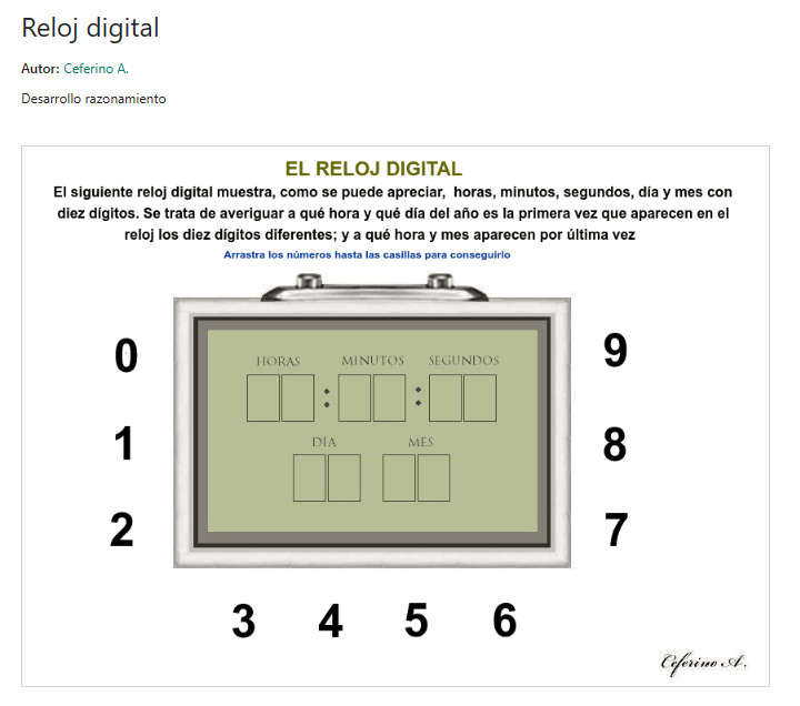 Imagen de Reloj digital