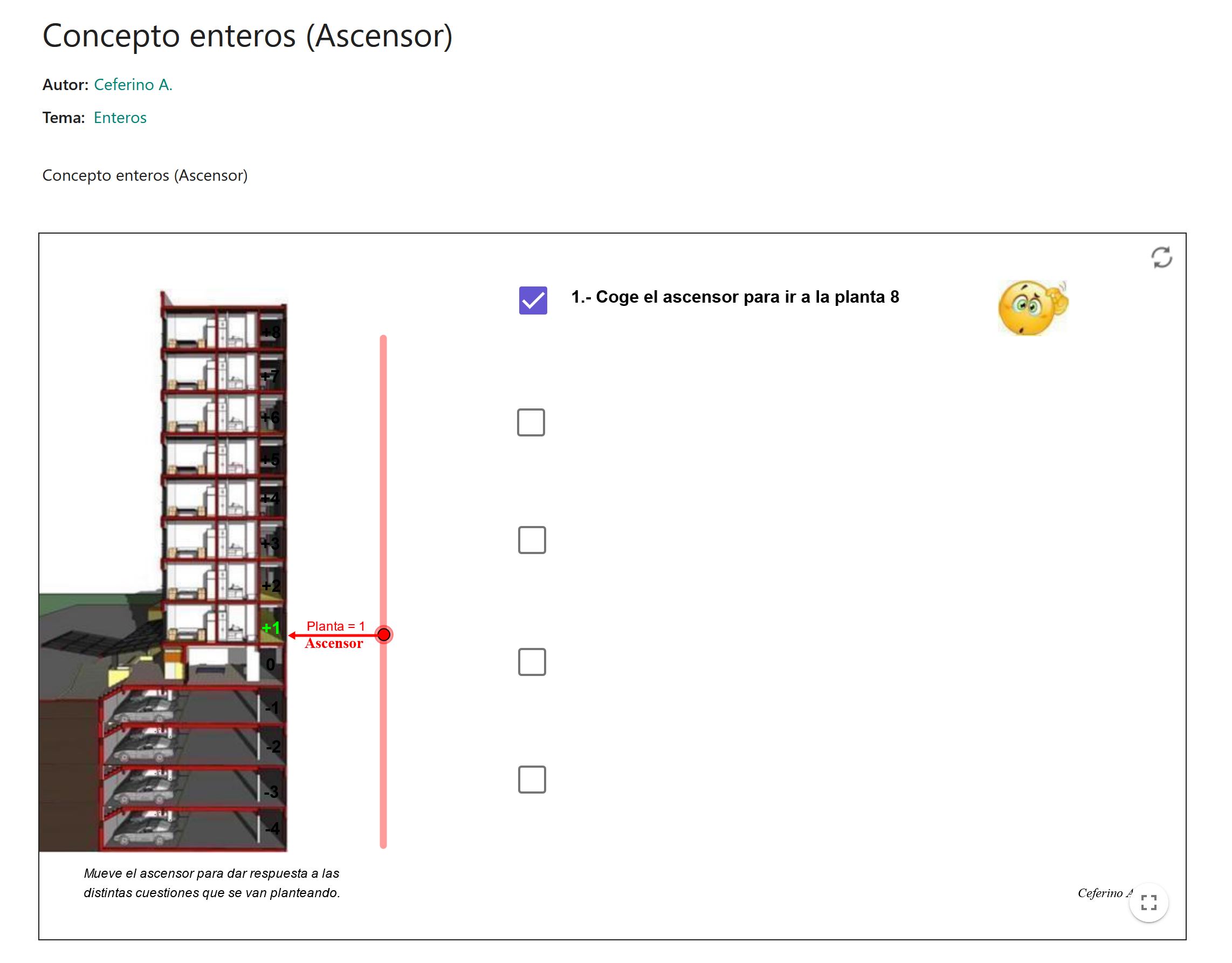Imagen de Concepto enteros (Ascensor)
