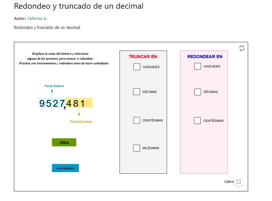 Imagen de Redondeo y truncado de un decimal