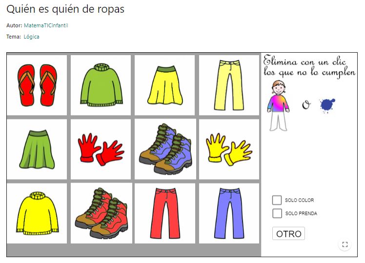 Imagen de Quién es quién de ropas