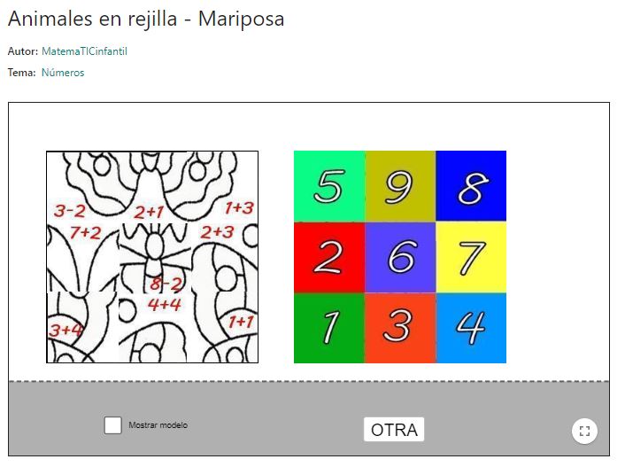 Imagen de Animales en rejilla – Mariposa