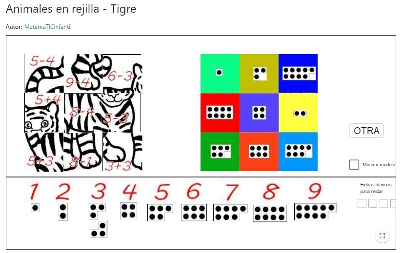 Imagen de Animales en rejilla – Tigre