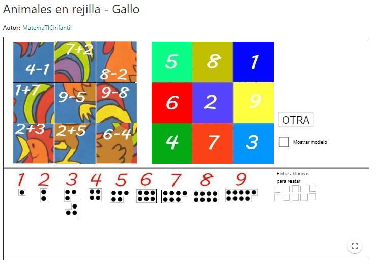 Imagen de Animales en rejilla – Gallo