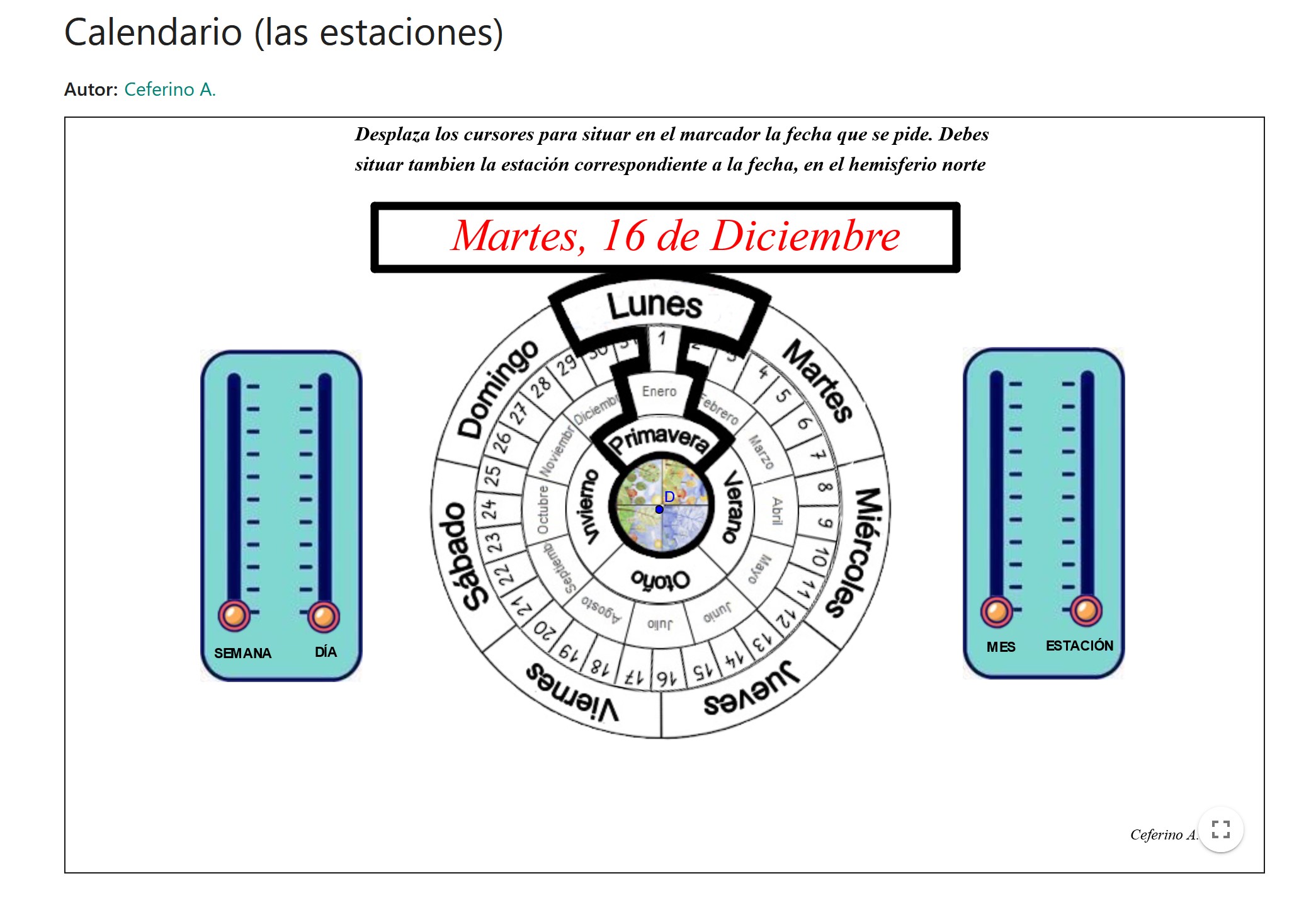 Imagen de Calendario (las estaciones)