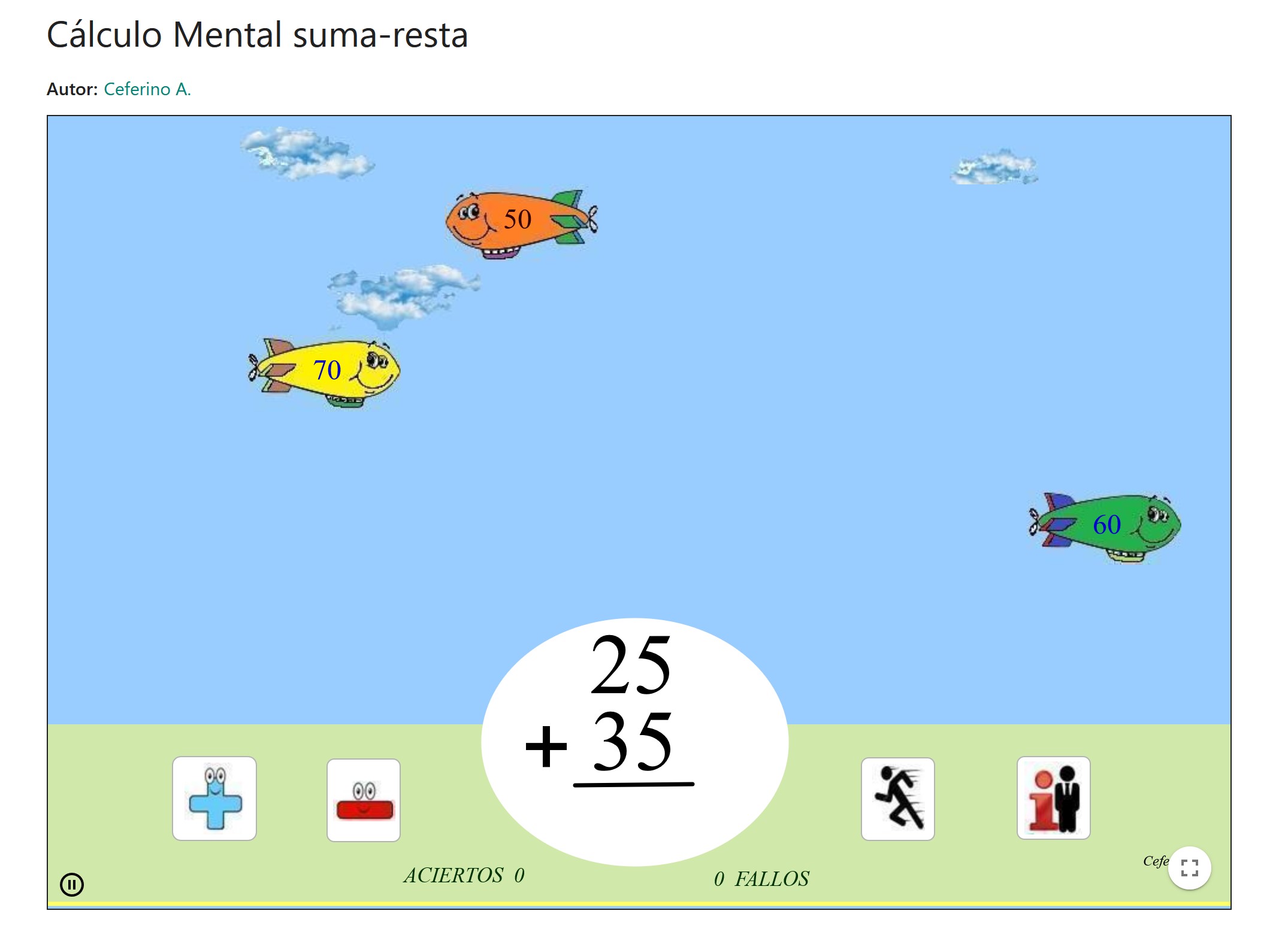 Imagen de Cálculo Mental suma-resta