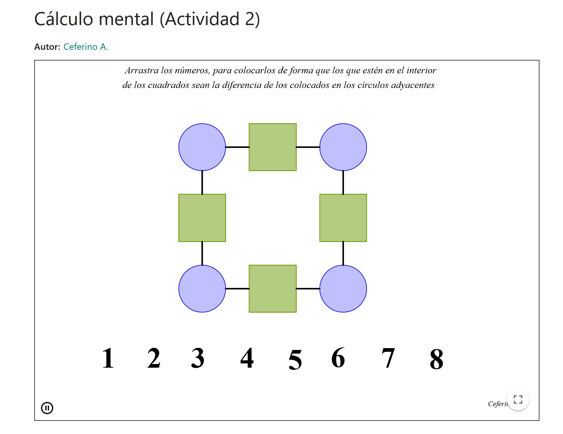 Imagen de Cálculo mental (Actividad 2)