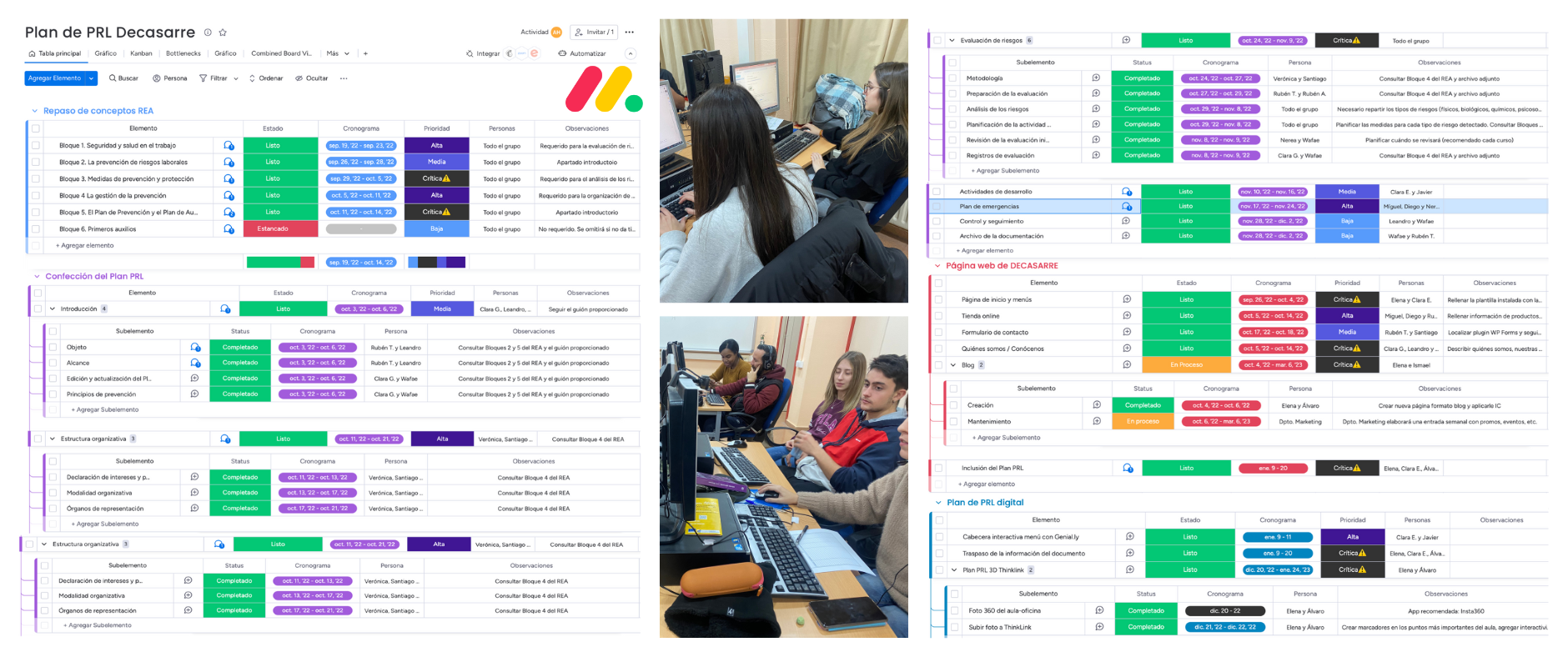 Planificación del proyecto con una herramienta de gestión