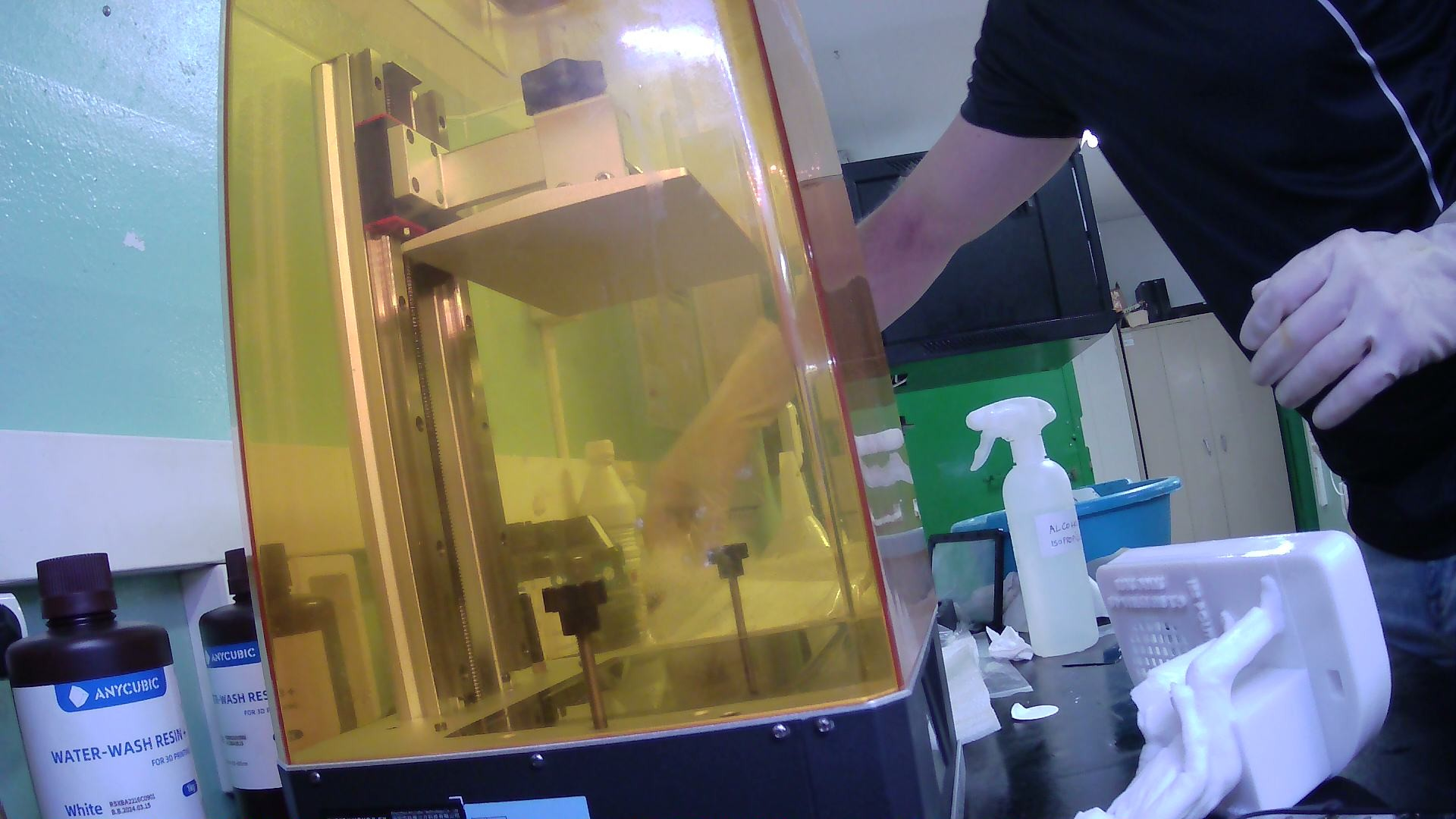 Proceso de impresión 3D de la maqueta