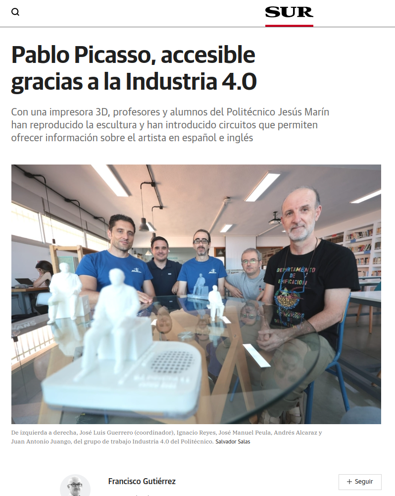 Noticia en el diario SUR