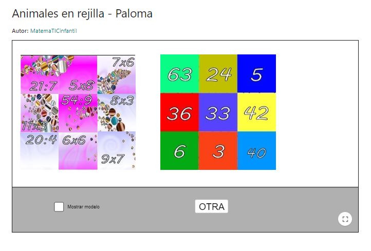 Imagen de Animales en rejilla – Paloma
