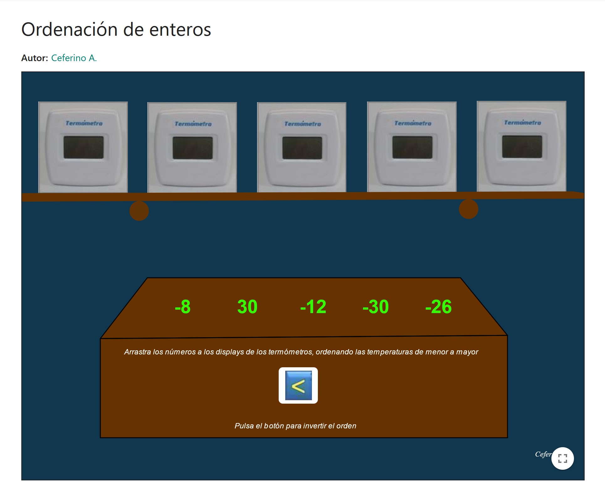 Imagen de Ordenación de enteros