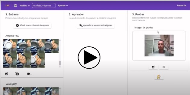 Vídeo 7. Tutorial para usar learningML con imágenes