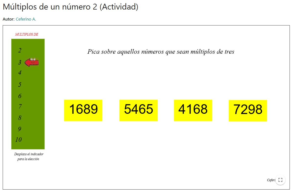 Imagen de Múltiplos de un número 2 (Actividad)