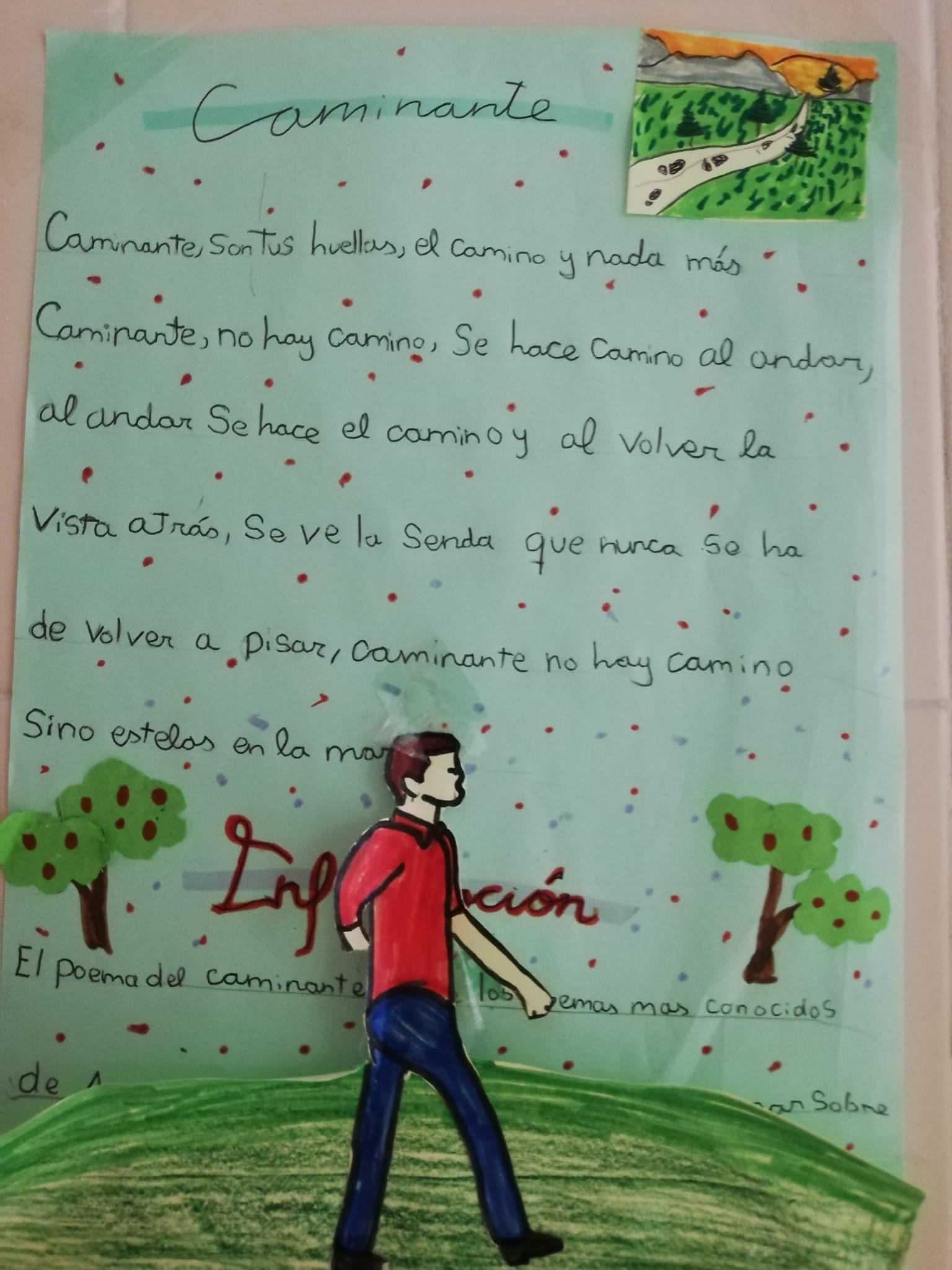 Cartel-poema de Antonio Machado