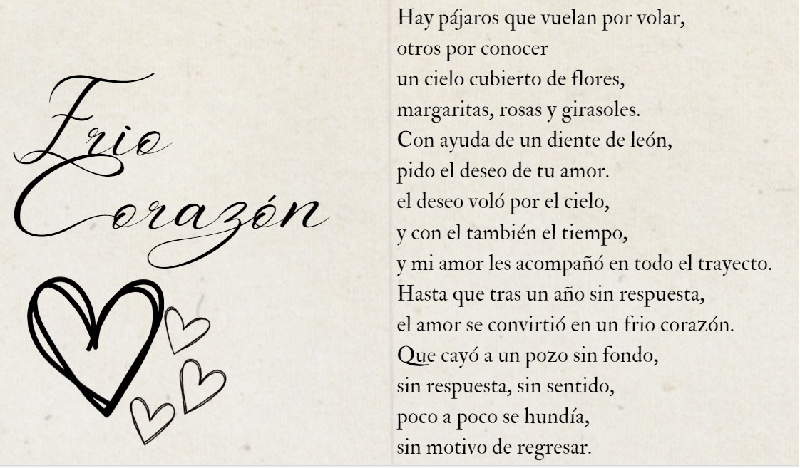 Poema creado por un grupo de alumnos