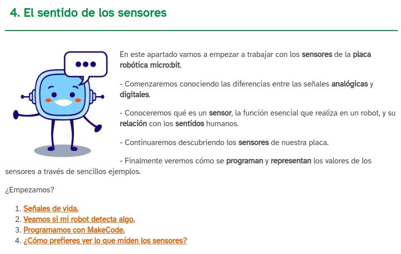 El sentido de los sensores