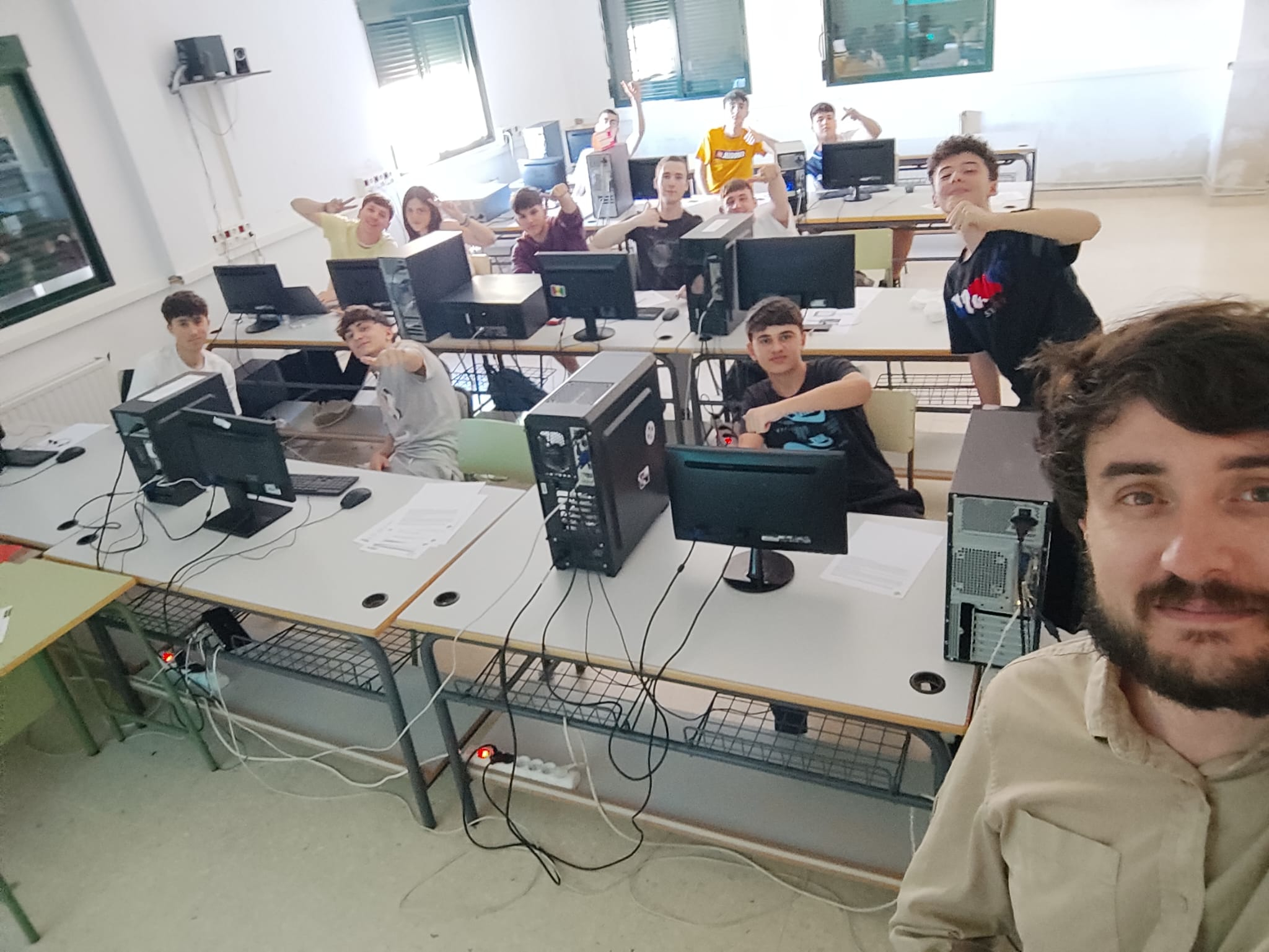 Alumnado del IES Siberia Extremeña participante en la experiencia