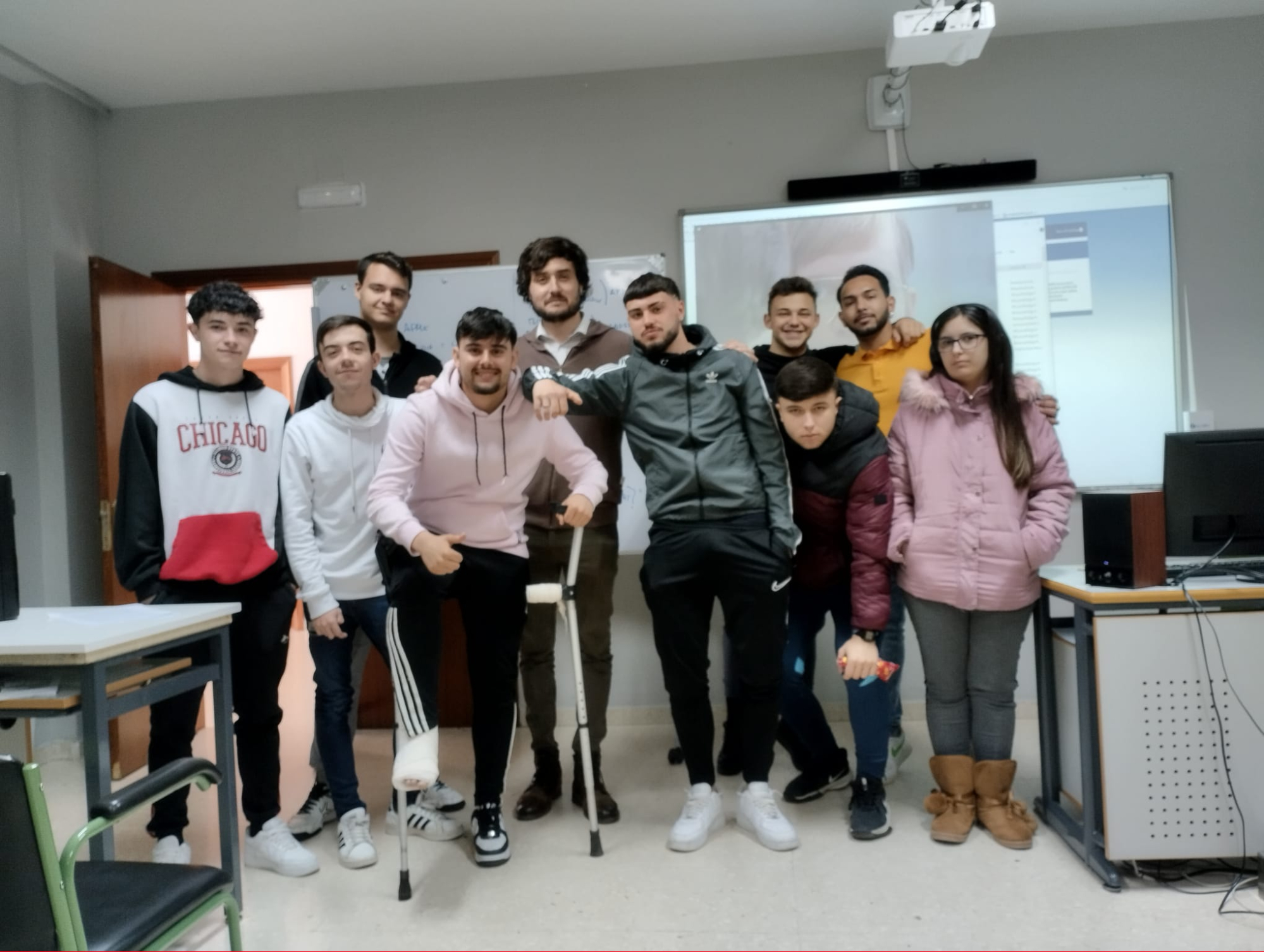 Alumnado del IES Siberia Extremeña participante en la experiencia