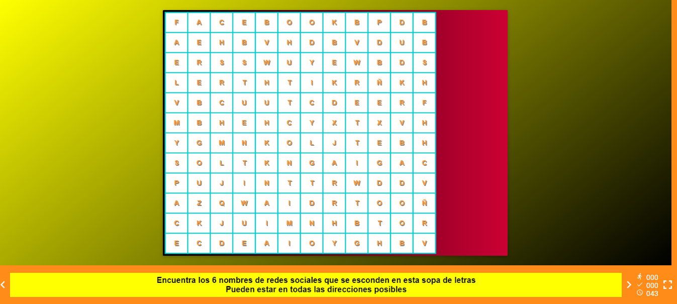 Redes sociales. Educación secundaria