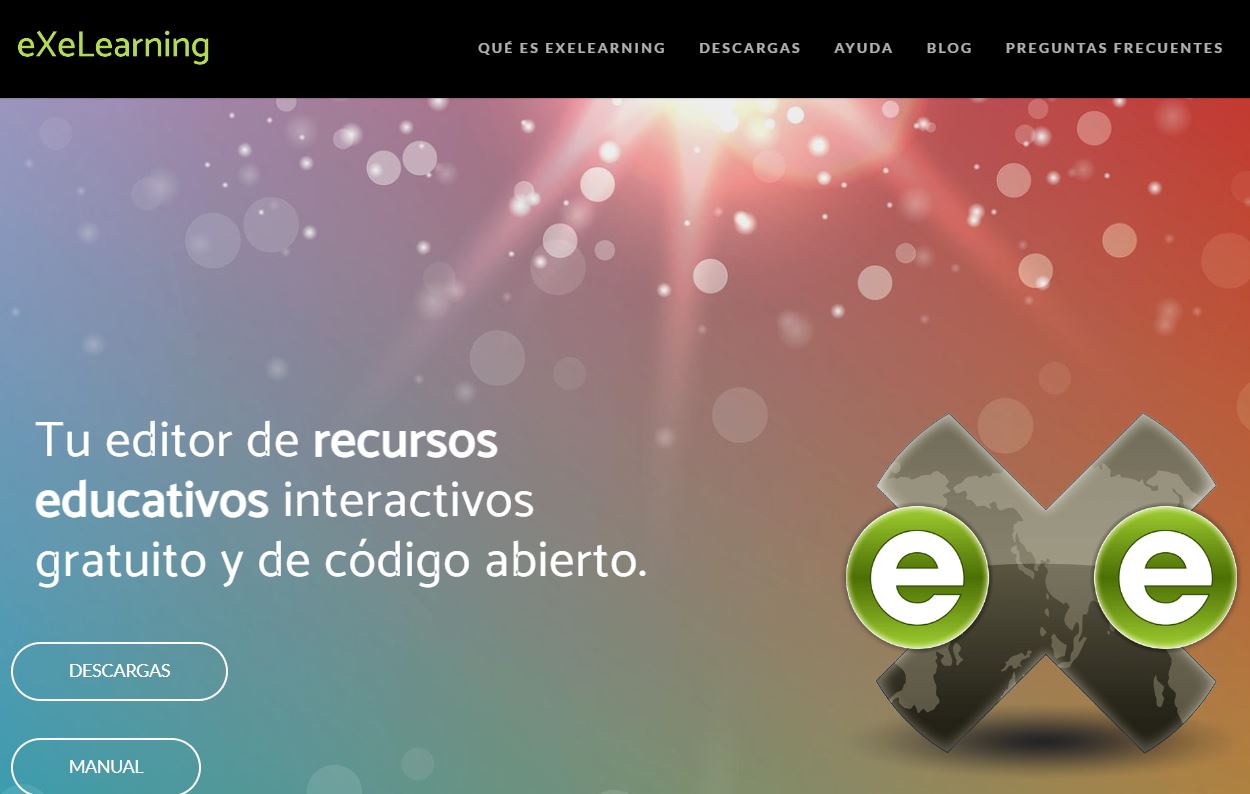 Página web de eXeLearning