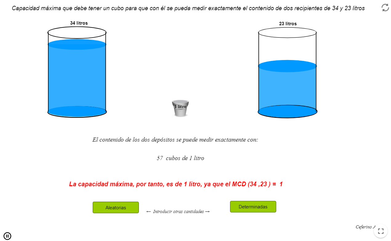 Imagen de Máximo Común Divisor (Recipientes)