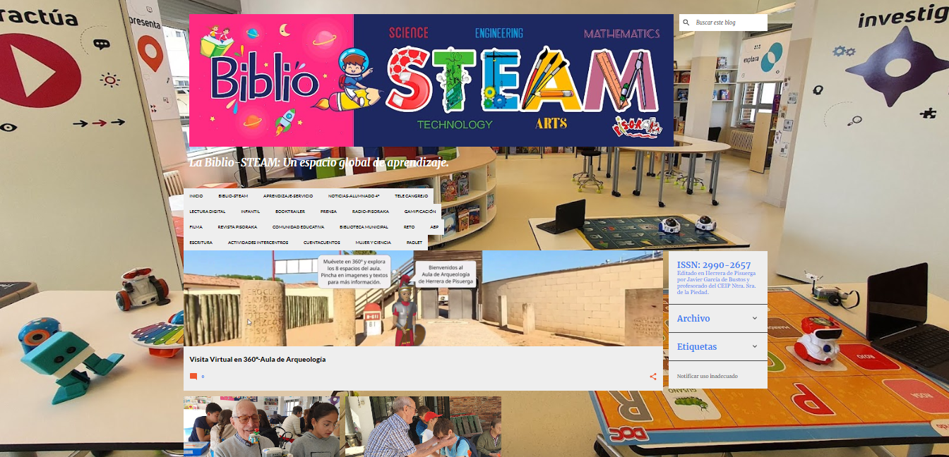  Imagen del blog Biblio-STEAM, Aula-Biblioteca del Futuro del Centro