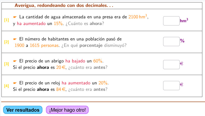 Imagen de Cálculo con porcentajes