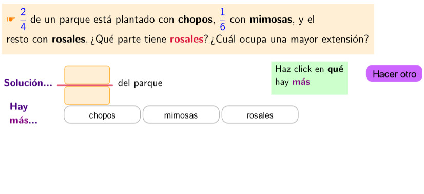 Imagen de Problemas con fracciones combinados