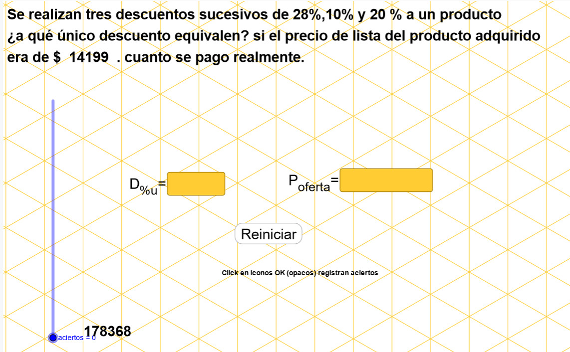 Imagen de Descuentos y aumentos porcentuales sucesivos