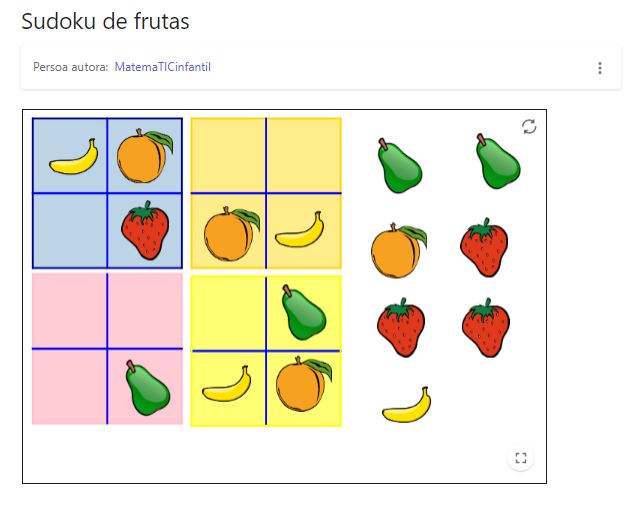 Imagen de Sudoku de frutas