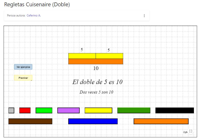 Imagen de Regletas Cuisenaire (Doble)
