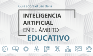 Portada de la Guía sobre el uso de la inteligencia artificial en el ámbito educativo
