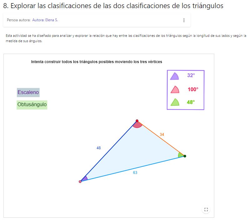 Imagen de 8. Explorar las clasificaciones de las dos clasificaciones de los triángulos