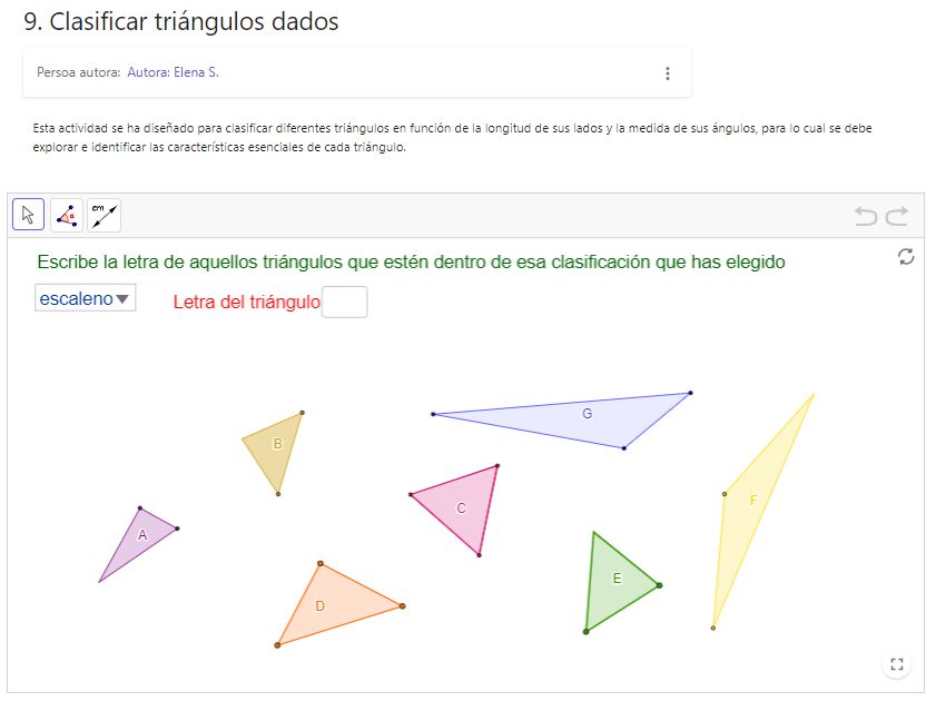 Imagen de 9. Clasificar triángulos dados