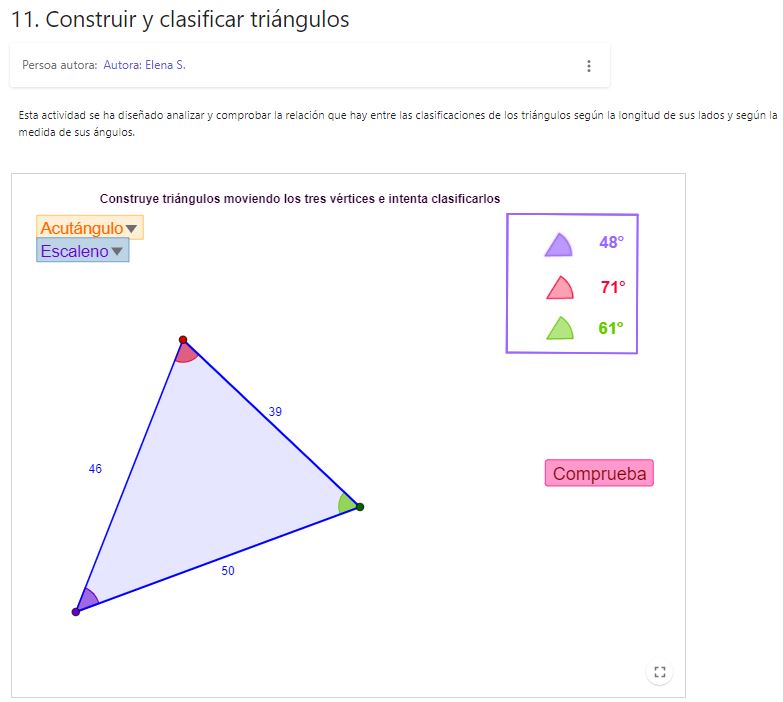 Imagen de 11. Construir y clasificar triángulos