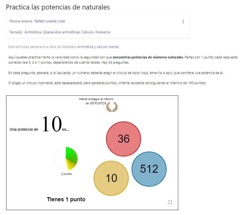 Imagen de Practica las potencias de naturales