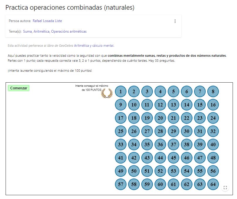 Imagen de Practica operaciones combinadas (naturales)